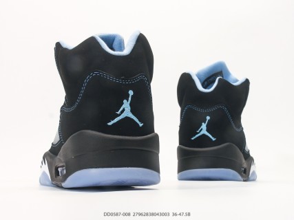 Jordan Air Jordan 5 Retro Black University Blue view 6