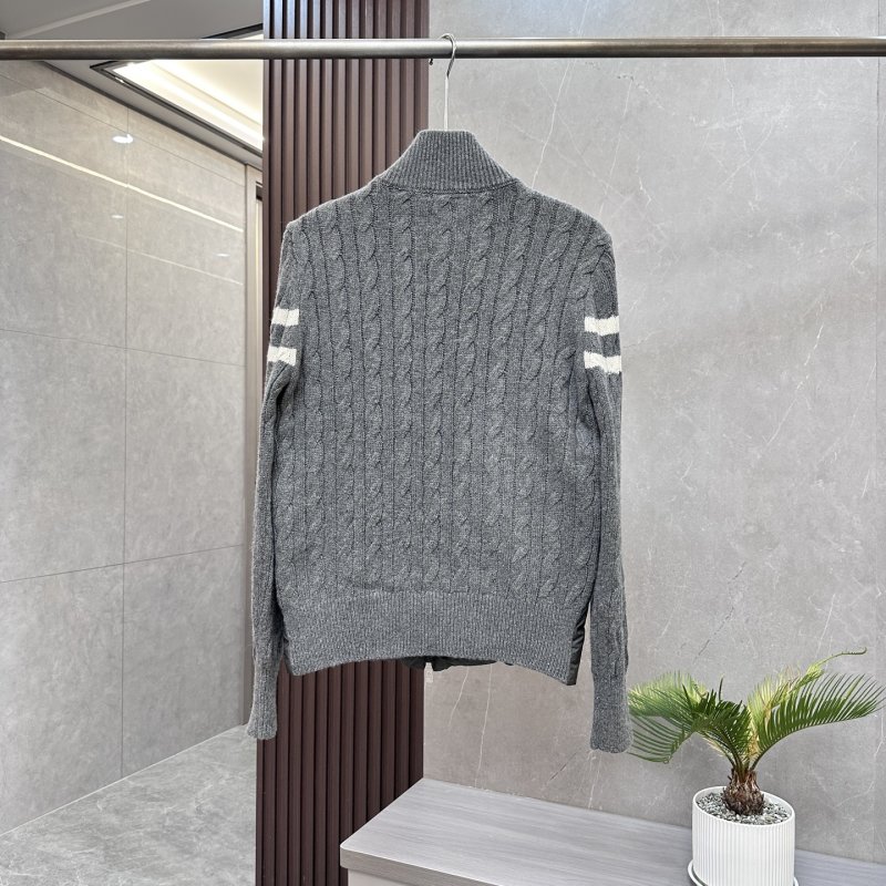 Moncler Padded Corduroy Striped Wool Puffer Vest Gray view