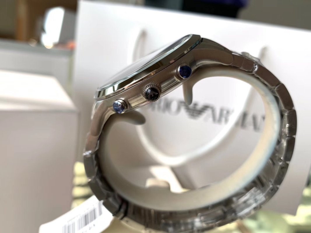 Emporio Armani AR2434 Chronograph Black Steel Watch view