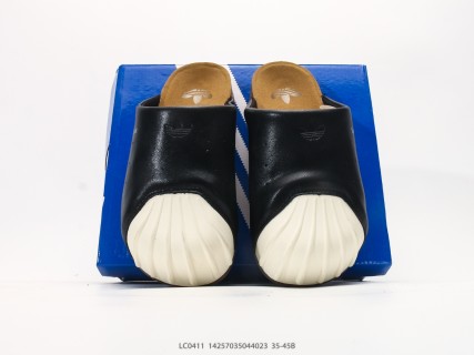 Adidas Adimule Black Shell-Toe Clog Mule Slide