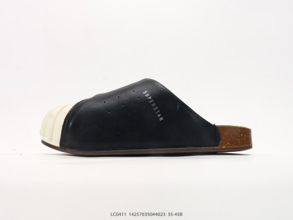 Adidas Adimule Black Shell-Toe Clog Mule Slide view 2