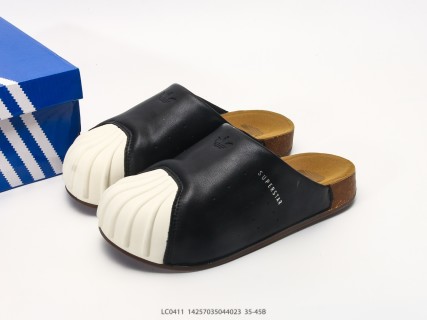 Adidas Adimule Black Shell-Toe Clog Mule Slide view 7