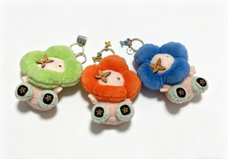 Louis Vuitton Anger Forest Plush Keychain Bag Charm Green view 7