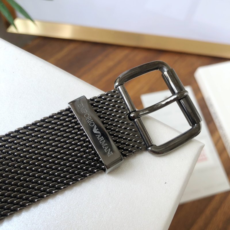Armani AR1979 Deep Blue Steel Mesh Quartz Watch 43mm view