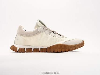 Miu Miu Tyre Low-Top Lace-Up Sneaker Cream Suede view 2