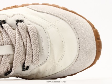 Miu Miu Tyre Low-Top Lace-Up Sneaker Cream Suede view 8