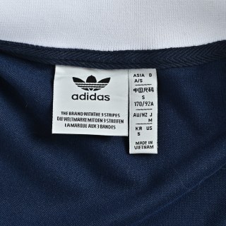 Adidas Trefoil Vintage Navy Blue Stripe Track Jacket view 11