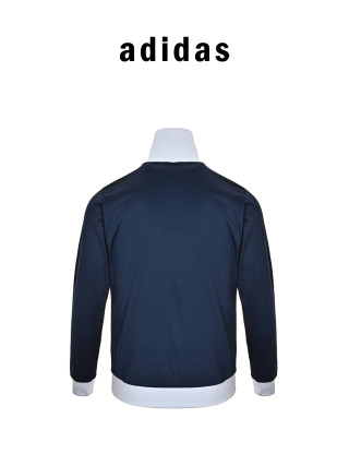 Adidas Trefoil Vintage Navy Blue Stripe Track Jacket view 2