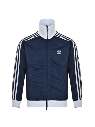 Adidas Trefoil Vintage Navy Blue Stripe Track Jacket view 3