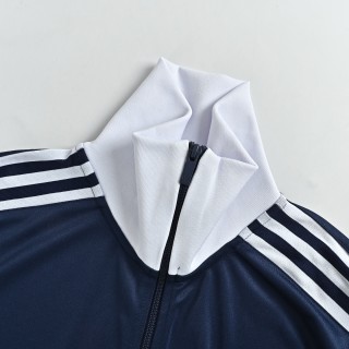 Adidas Trefoil Vintage Navy Blue Stripe Track Jacket view 6
