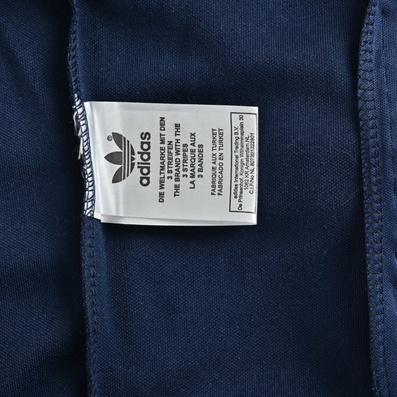 Adidas Trefoil Vintage Navy Blue Stripe Track Jacket view