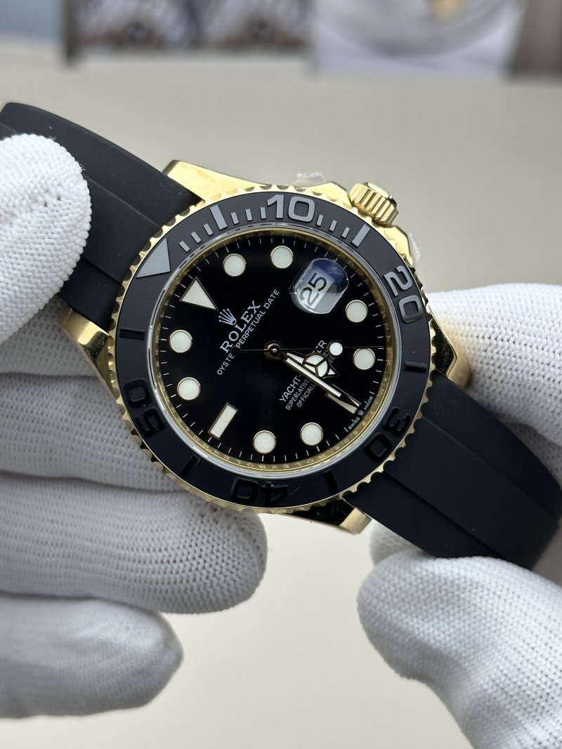 Rolex Yacht-Master 42mm Gold Black Dial UA Replica Watch view
