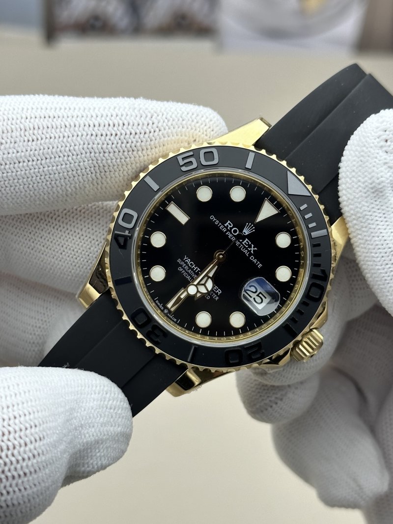 Rolex Yacht-Master 42mm Gold Black Dial UA Replica Watch view