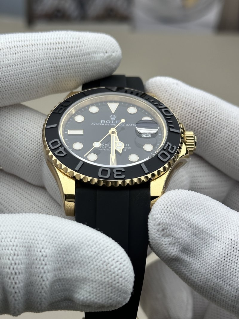 Rolex Yacht-Master 42mm Gold Black Dial UA Replica Watch view