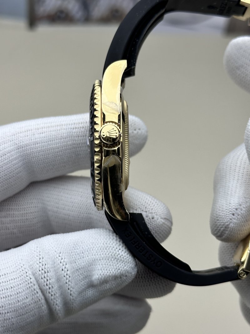 Rolex Yacht-Master 42mm Gold Black Dial UA Replica Watch view
