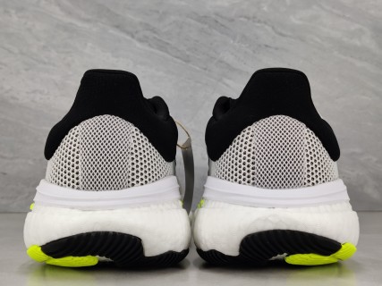 Adidas Solar Glide 5 White Black Neon Yellow Running Shoe view 10