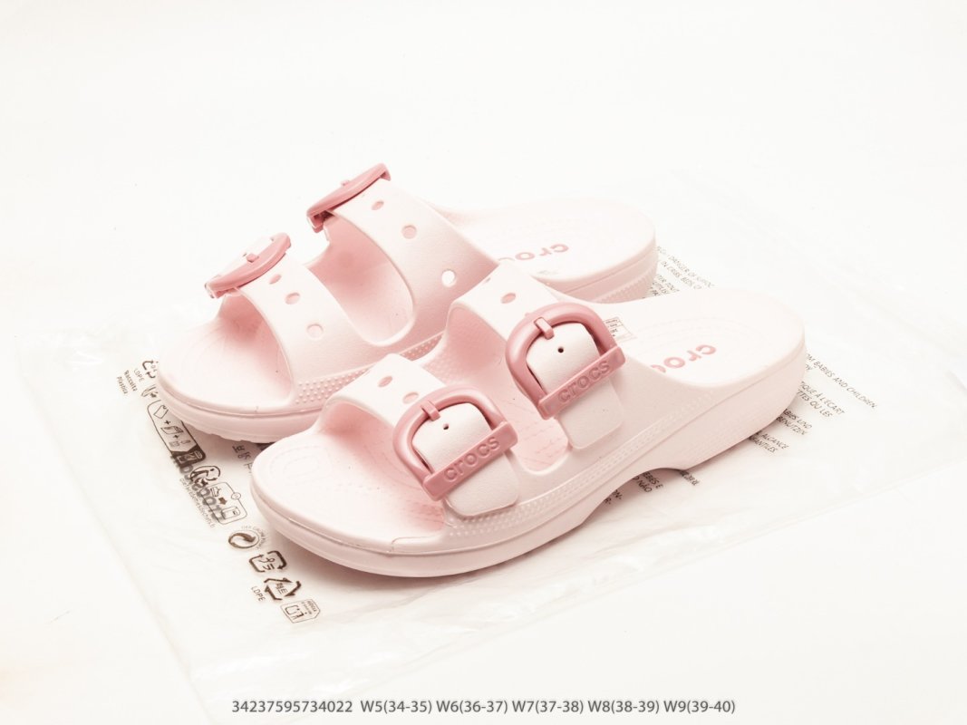 Crocs Classic Clog Sandal Pink White Women view