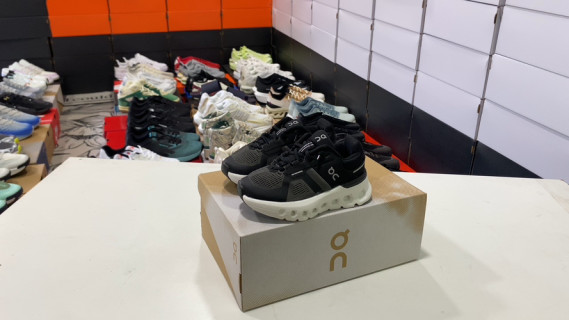 On Cloudrunner 2 Kids Black White Running Shoe UA Rep
