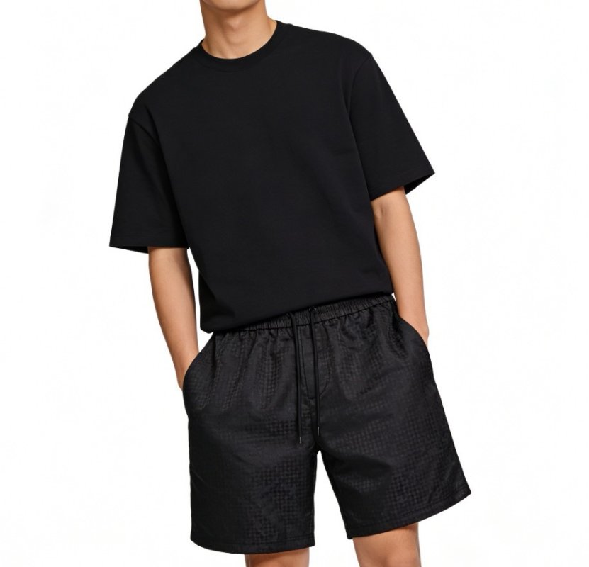 Louis Vuitton Monogram Damier Shorts Black 2026SS view