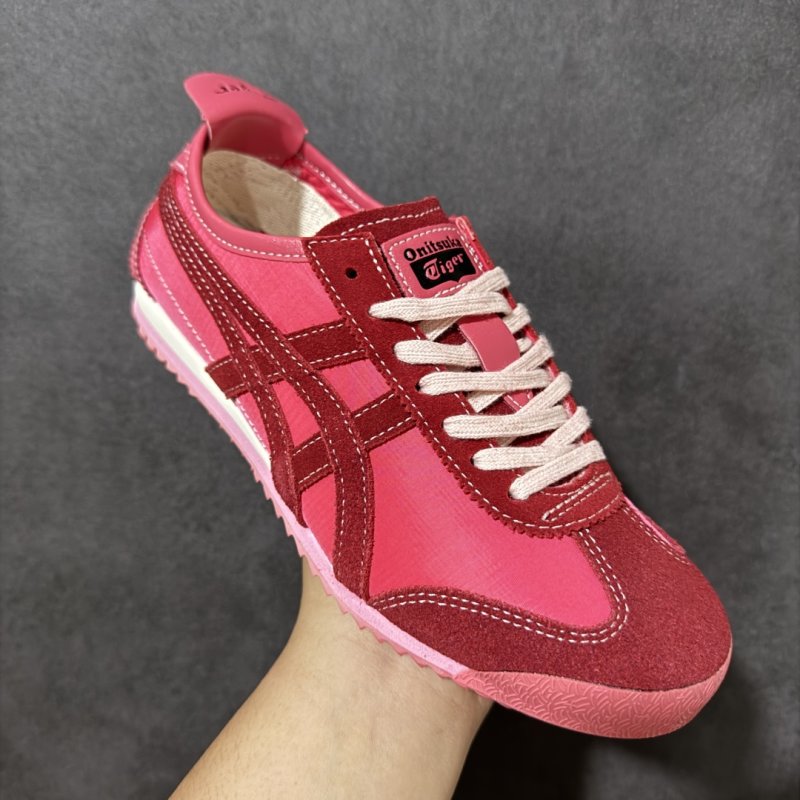 Onitsuka Tiger Mexico 66 NM Red Pink Low Top Unisex Sneaker view