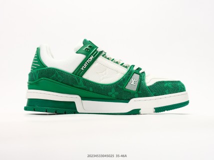 Louis Vuitton Trail Sneaker Low Green White UA Replica view 2