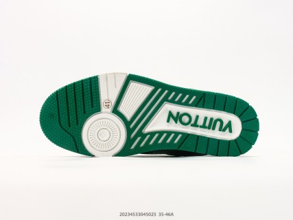 Louis Vuitton Trail Sneaker Low Green White UA Replica view 4