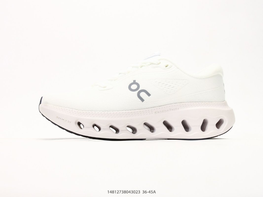 On Cloudsufer 3 White Grey Low-Top Running Shoe
