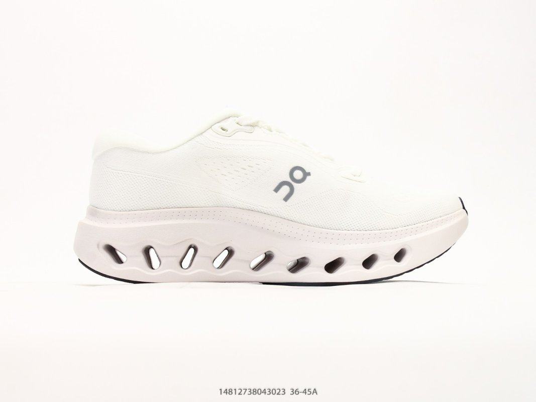 On Cloudsufer 3 White Grey Low-Top Running Shoe view