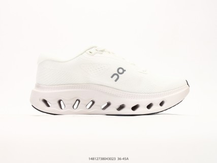 On Cloudsufer 3 White Grey Low-Top Running Shoe view 2
