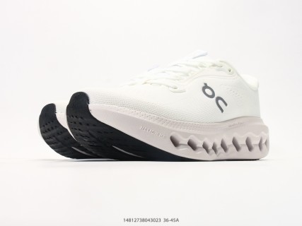 On Cloudsufer 3 White Grey Low-Top Running Shoe view 5