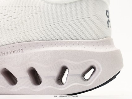 On Cloudsufer 3 White Grey Low-Top Running Shoe view 7