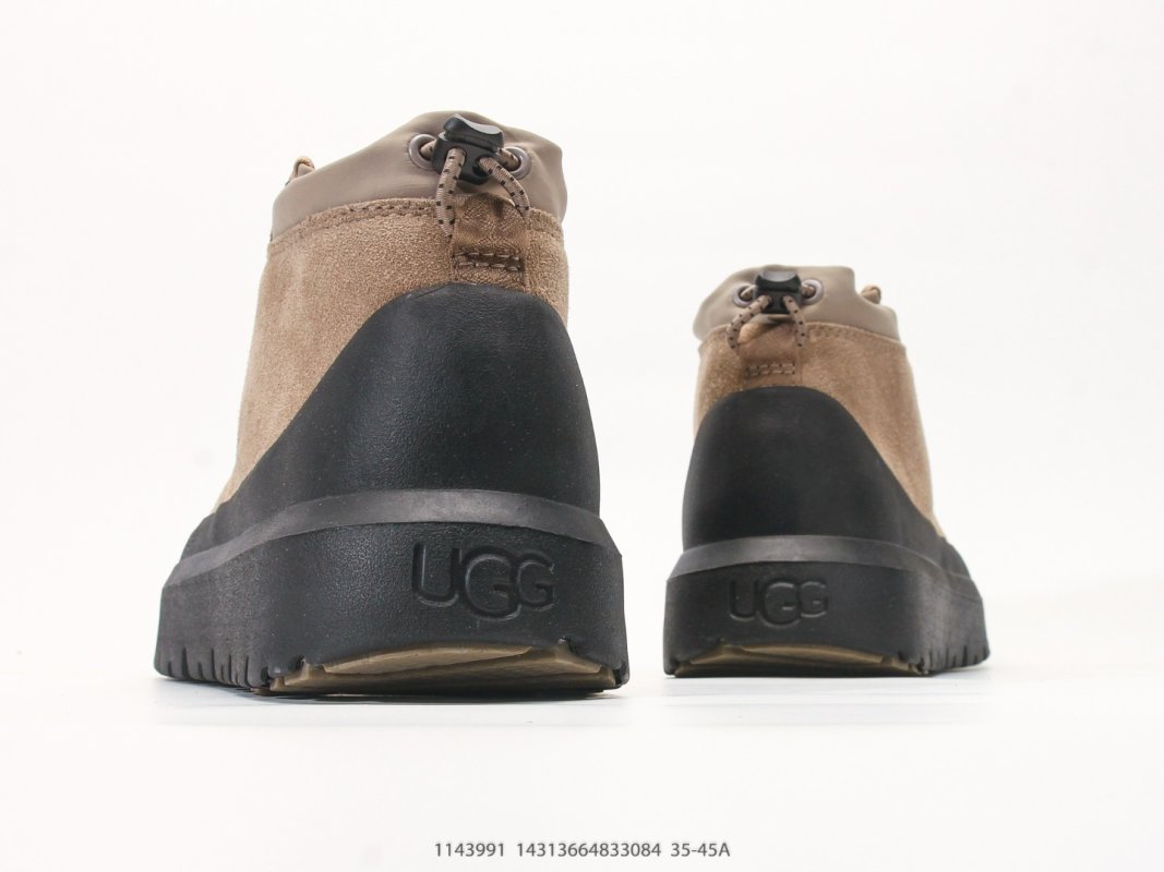 UGG Classic Utility High-Top Slip-On Boot Beige Black view