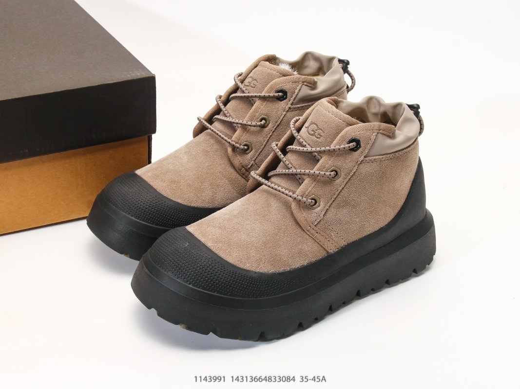 UGG Classic Utility High-Top Slip-On Boot Beige Black view