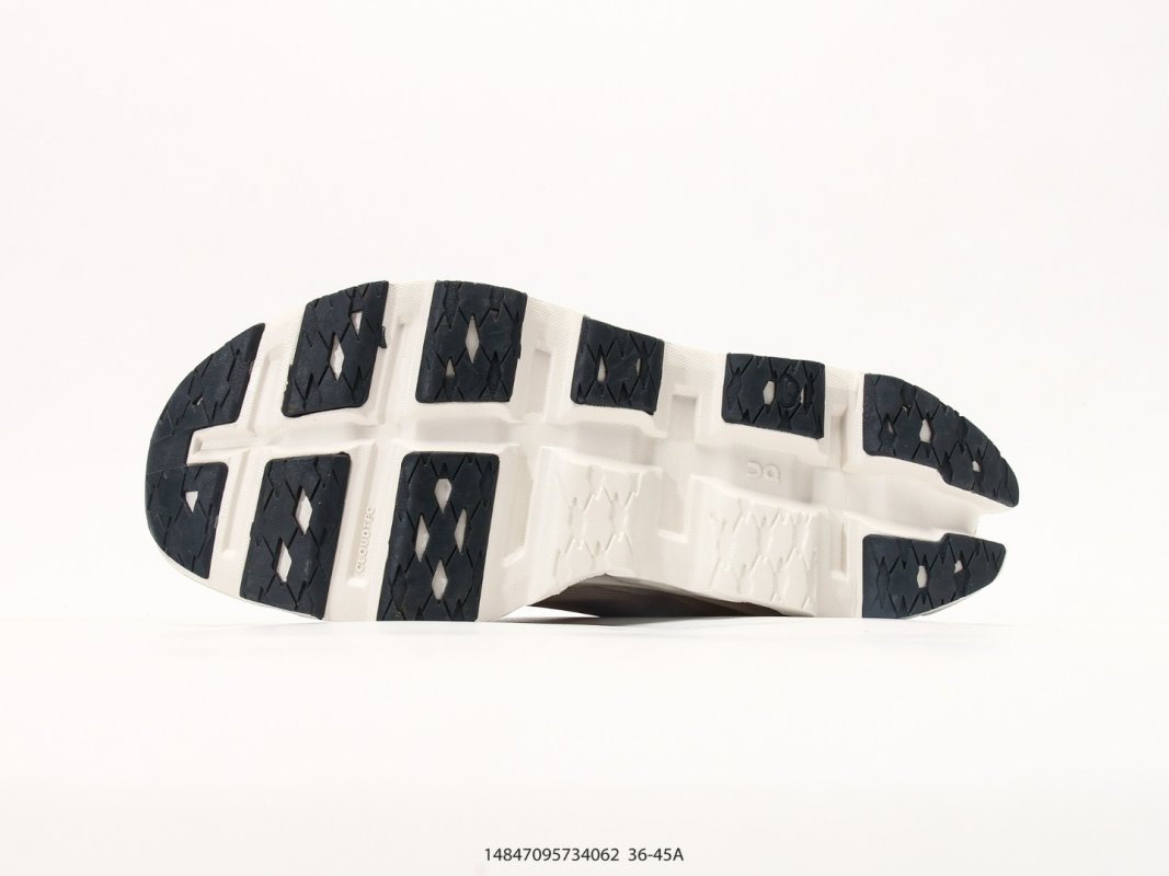 On Cloudmonster 3 Beige Grey Running Shoe view