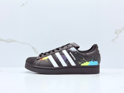 Adidas Superstar 2 Black White Shell Toe Low Top