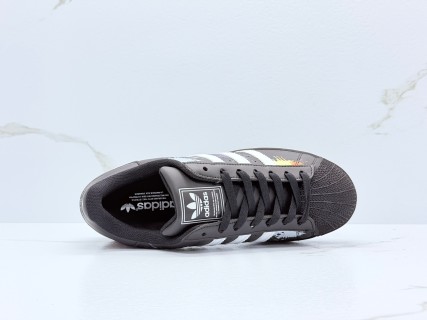Adidas Superstar 2 Black White Shell Toe Low Top view 3