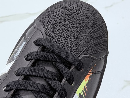 Adidas Superstar 2 Black White Shell Toe Low Top view 8