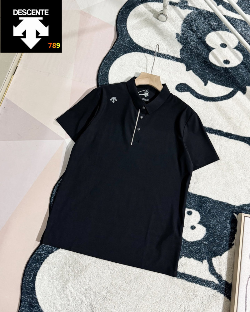 Descente Quick-Dry Polo Shirt Black - UA Replica