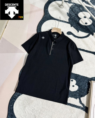 Descente Quick-Dry Polo Shirt Black - UA Replica