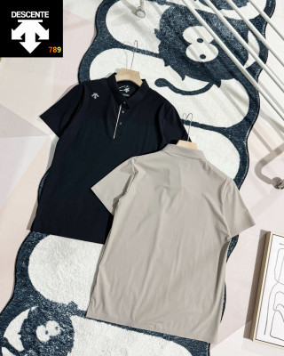 Descente Quick-Dry Polo Shirt Black - UA Replica view 4