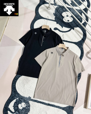 Descente Quick-Dry Polo Shirt Black - UA Replica view 5