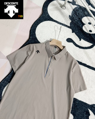 Descente Quick-Dry Polo Shirt Black - UA Replica view 6