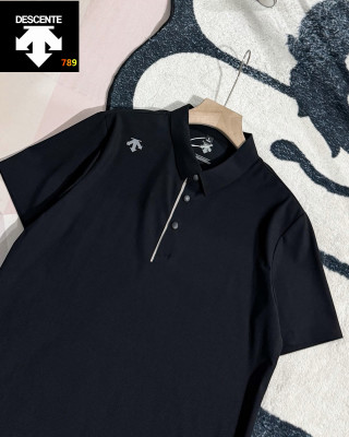 Descente Quick-Dry Polo Shirt Black - UA Replica view 7