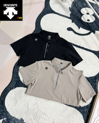 Descente Quick-Dry Polo Shirt Black - UA Replica view 8