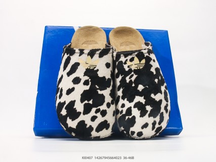 Adidas Superstar Adimule Mule Black White Cow Print