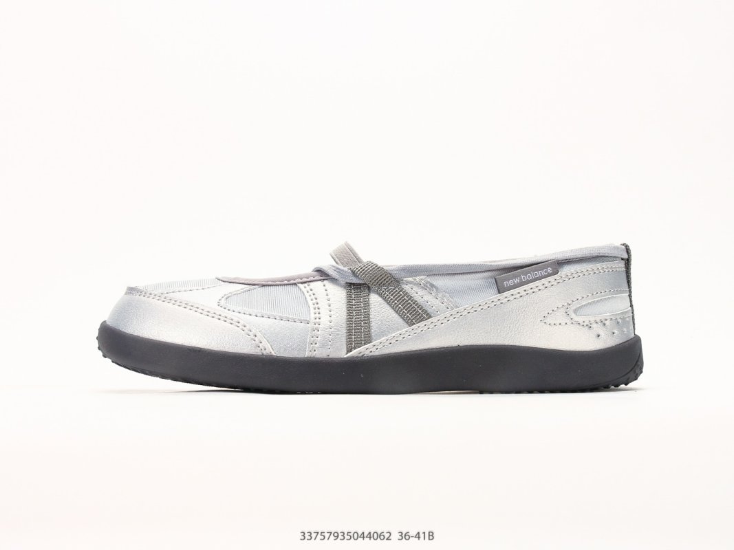 New Balance Flat Breeze UA White Grey Mary Jane Slip-On