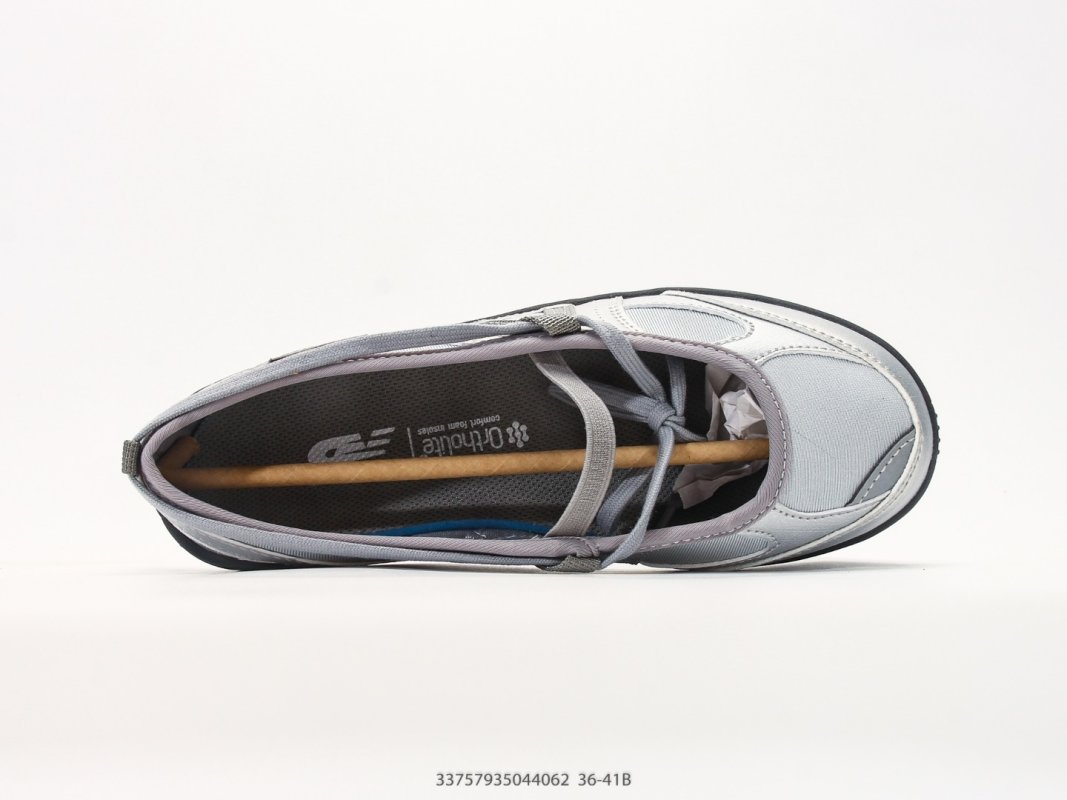 New Balance Flat Breeze UA White Grey Mary Jane Slip-On view