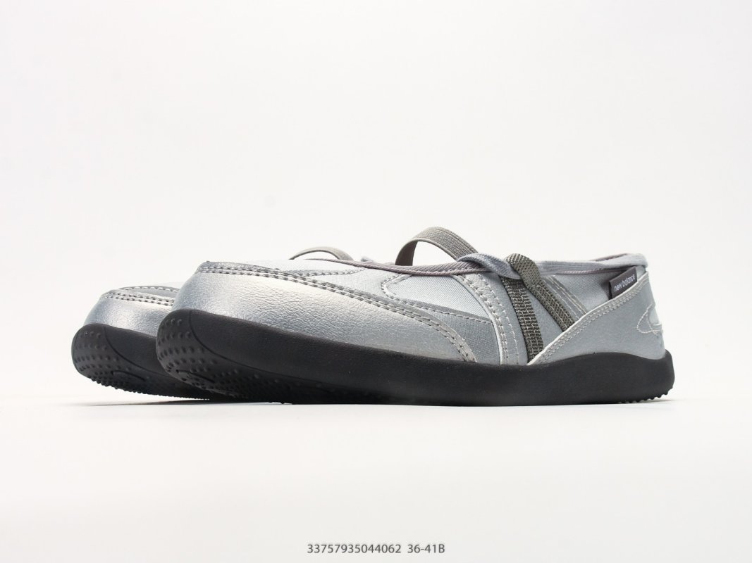 New Balance Flat Breeze UA White Grey Mary Jane Slip-On view
