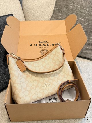 Coach Laurel 31 Hobo Bag Replica - Cream Monogram Canvas