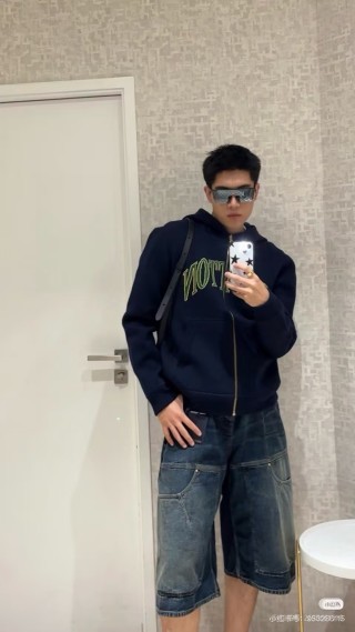 Notting Hill Vintage Navy Zip Hoodie Replica view 9